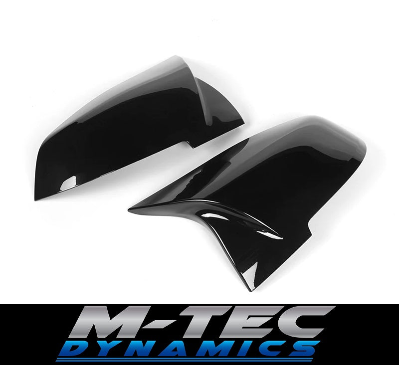 BMW ///M STYLE GLOSS BLACK WING MIRROR COVERS - 1/2/3/4 SERIES F2X F3X